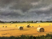 Storm over Straw Bales
